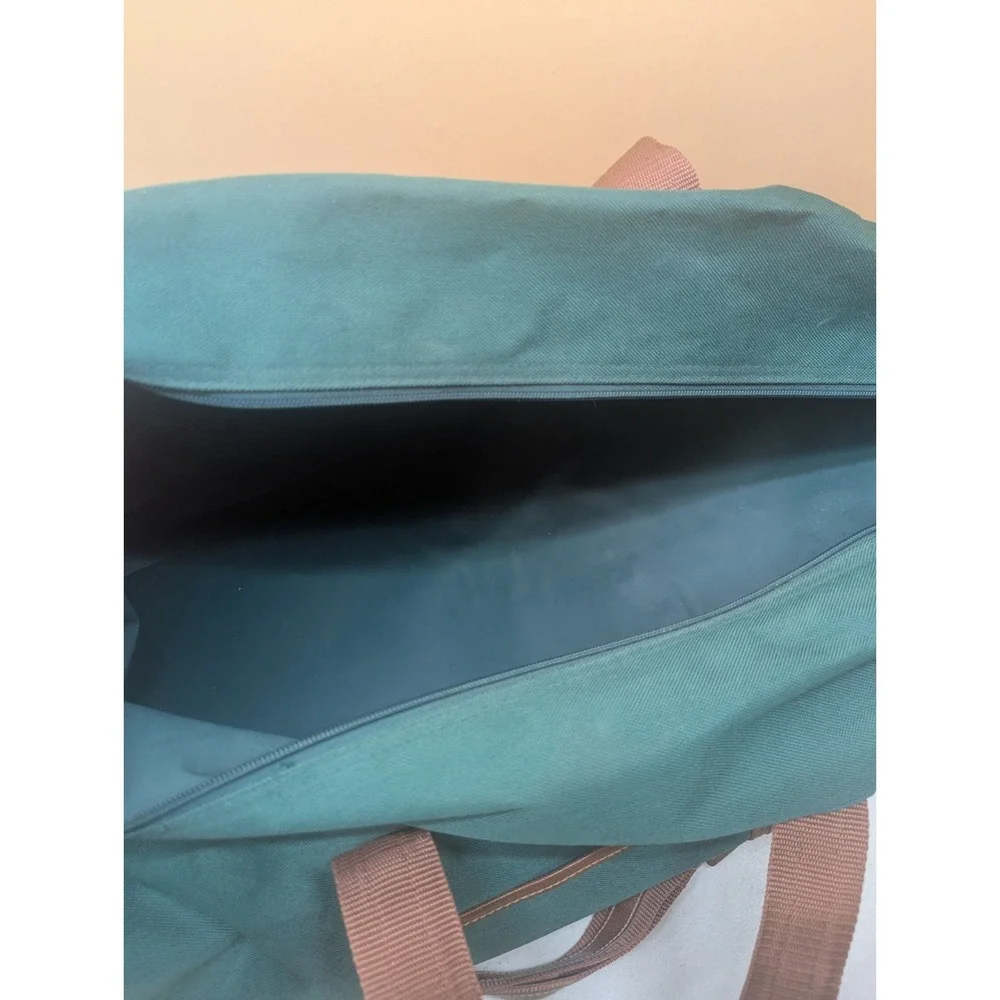 Vintage Polo Ralph Lauren Green Canvas Large Weekender Designer Duffle Bag